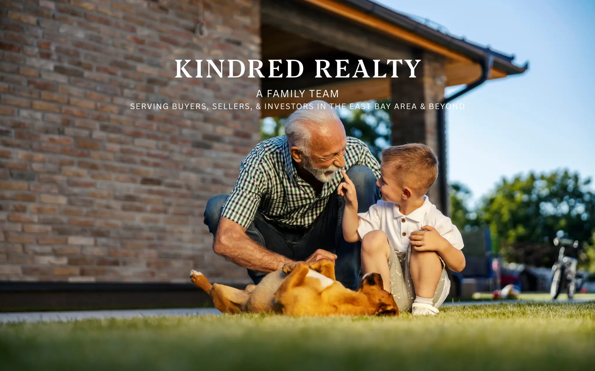 Multi-generational family and pet in an East Bay home - Kindred Realty family-focused services