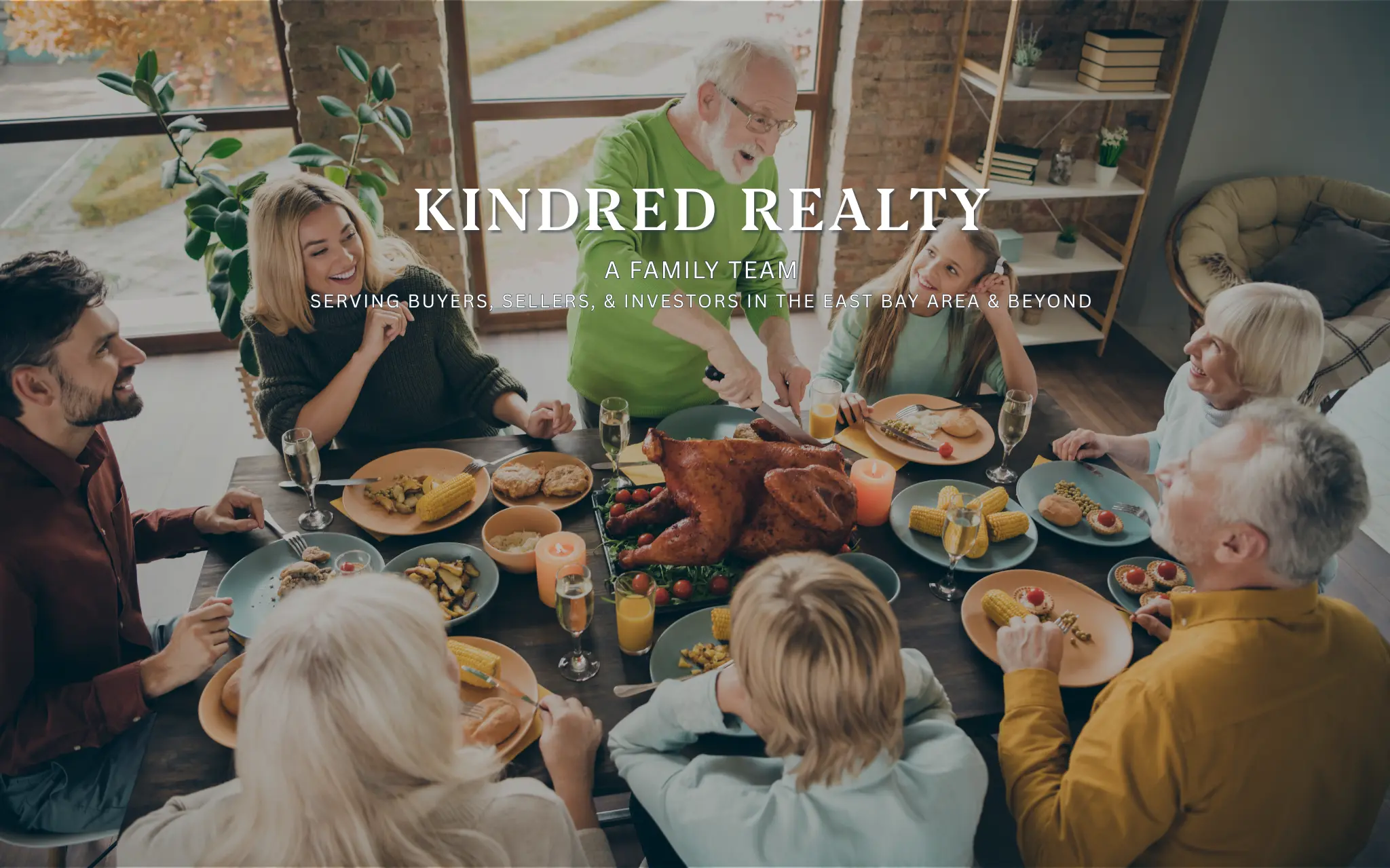Family enjoying dinner in a spacious East Bay dining room - Real estate for every lifestyle